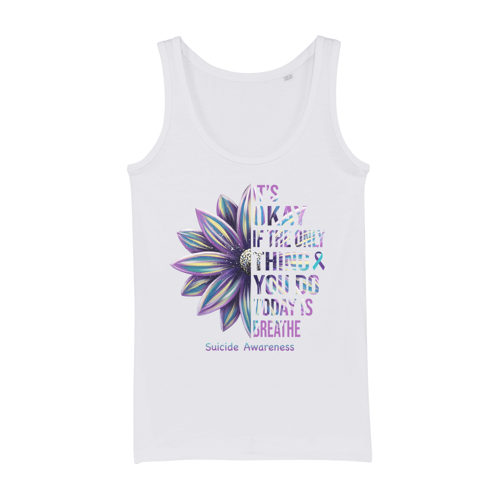 Today Just Breathe Organic Jersey Womens Tank Top