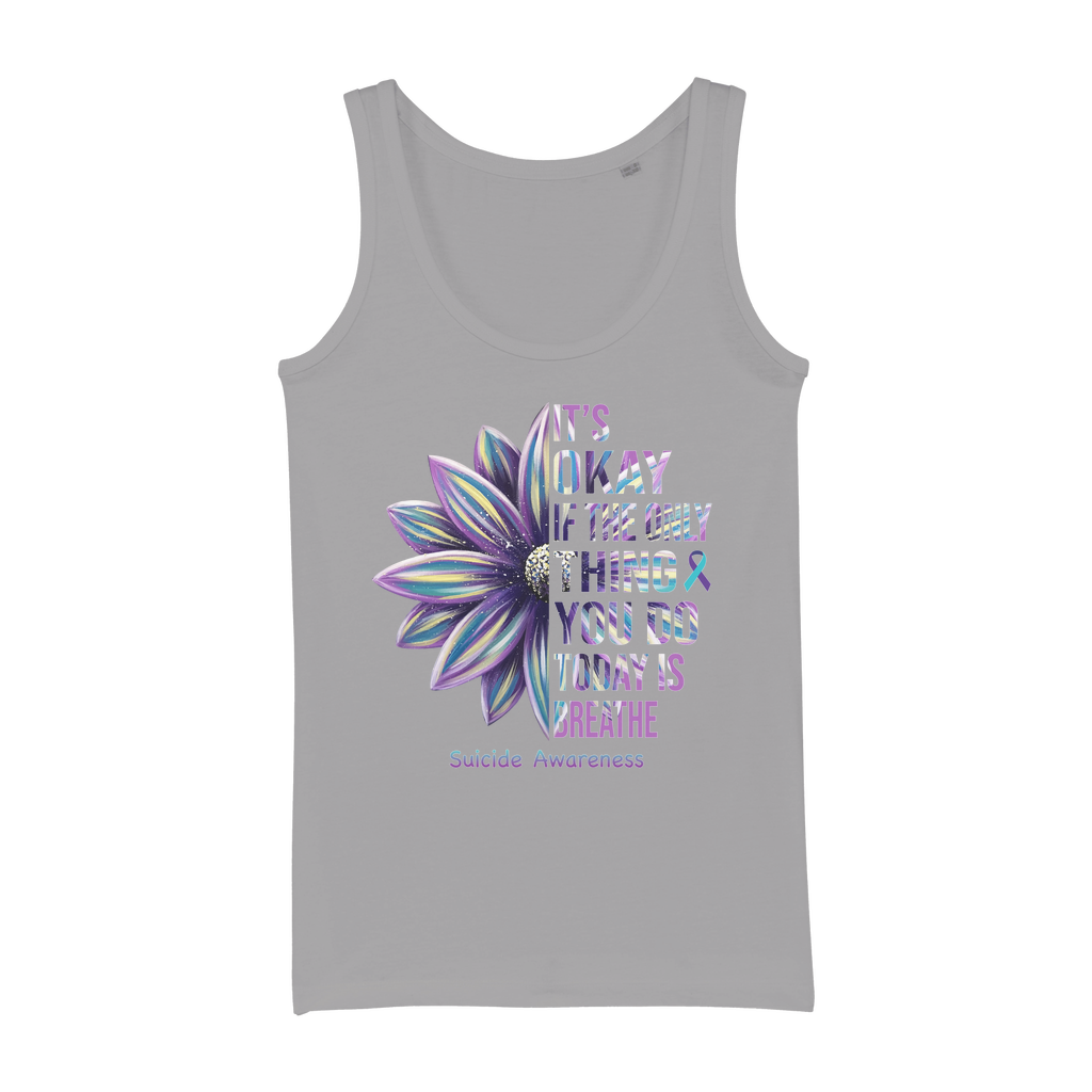 Today Just Breathe Organic Jersey Womens Tank Top